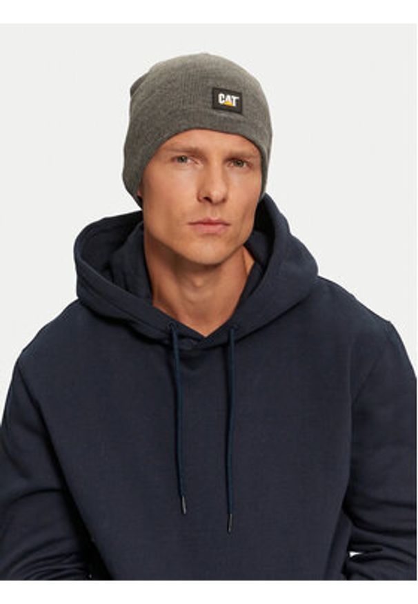 CATerpillar Czapka Logo Knit 1120038-004 Szary. Kolor: szary. Materiał: syntetyk