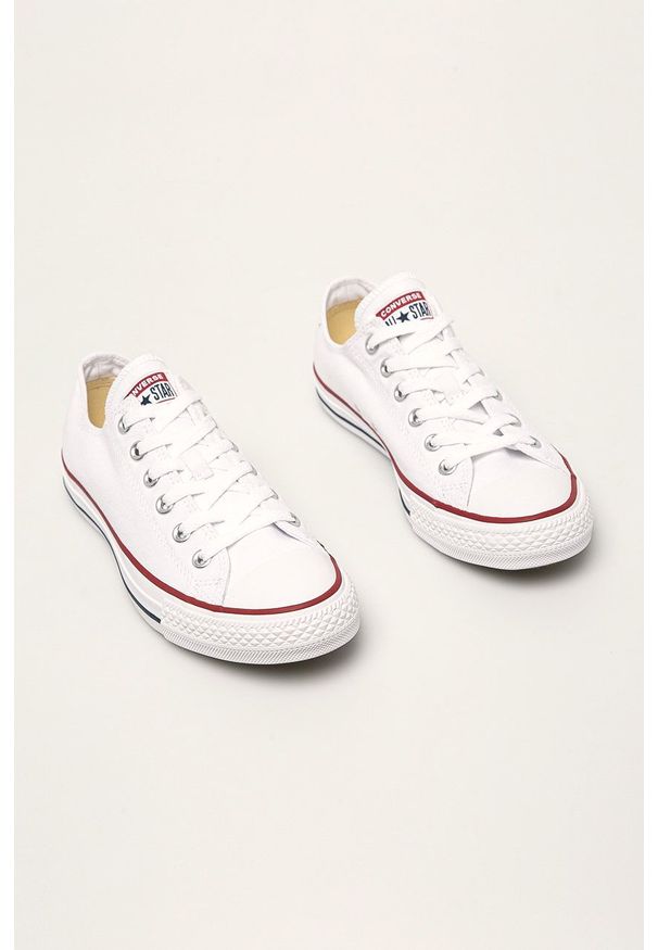 Converse - Tenisówki. Nosek buta: okrągły. Zapięcie: sznurówki. Kolor: biały. Materiał: guma