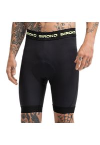 SIROKO - Męskie bokserki rowerowe MTB z wkładką Kolarstwo Siroko MTB MoveFit Black. Kolor: czarny. Materiał: tkanina. Sport: kolarstwo #1