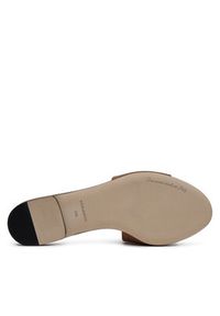 DOLCE & GABBANA - Dolce&Gabbana Klapki CQ0436 AY329 Brązowy. Kolor: brązowy. Materiał: skóra #4