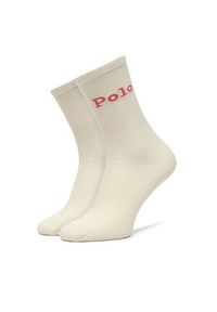 Polo Ralph Lauren Skarpety długie 455P10258001 Écru. Kolor: kremowy. Materiał: bawełna #2