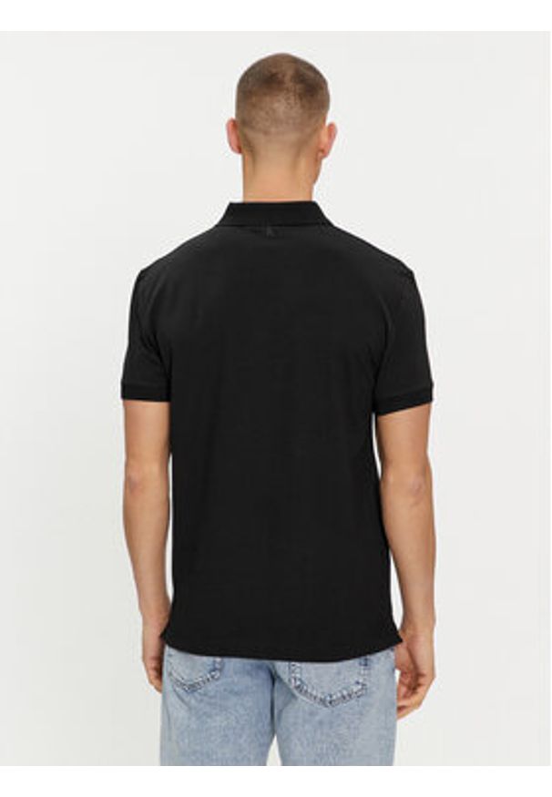 Calvin Klein Jeans Polo Institutional J30J325495 Czarny Regular Fit. Typ kołnierza: polo. Kolor: czarny. Materiał: bawełna