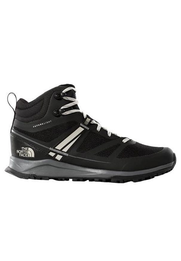 Buty do chodzenia męskie The North Face Litewave Mid Futureligh. Wysokość cholewki: za kostkę. Zapięcie: sznurówki. Kolor: czarny. Materiał: syntetyk, materiał. Szerokość cholewki: normalna. Sport: turystyka piesza