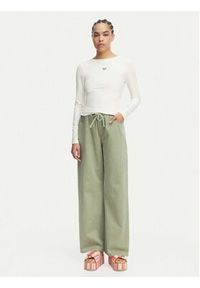 Roxy Longsleeve ERJKT04364 Biały Slim Fit. Kolor: biały. Długość rękawa: długi rękaw #5