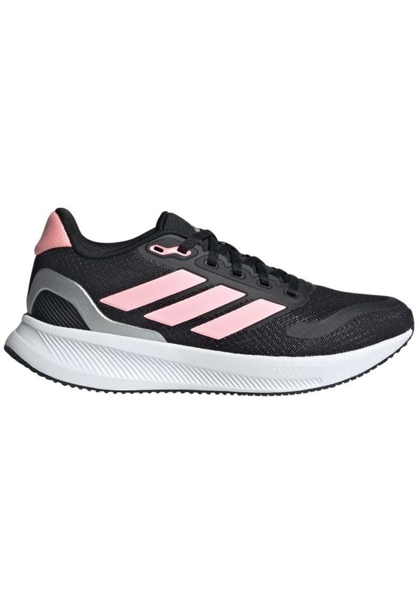 Adidas - Buty adidas Runfalcon 5 IE8585 czarne. Okazja: na co dzień. Zapięcie: sznurówki. Kolor: czarny. Materiał: guma, syntetyk, materiał. Szerokość cholewki: normalna. Model: Adidas Cloudfoam