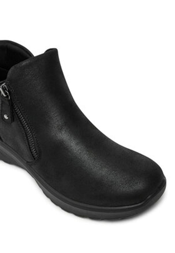 skechers - Skechers Botki Lovely Vibe 158952/BBK Czarny. Kolor: czarny. Materiał: materiał