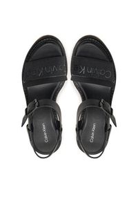 Calvin Klein Espadryle Wedge Sandal 70 He HW0HW02050 Czarny. Kolor: czarny