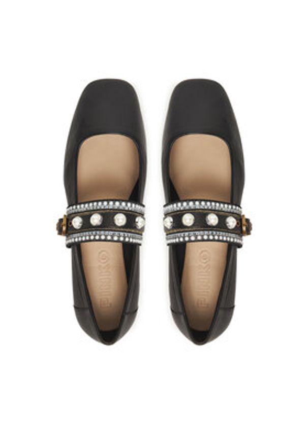 Pinko - PINKO Baleriny Max 04 SD0381P003 Czarny. Kolor: czarny. Materiał: skóra