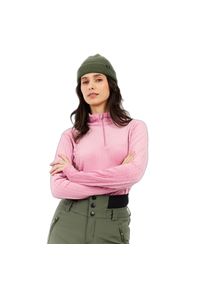 Damski polar 1/4 zip Protest Gail. Kolor: różowy. Materiał: polar. Sezon: zima #1