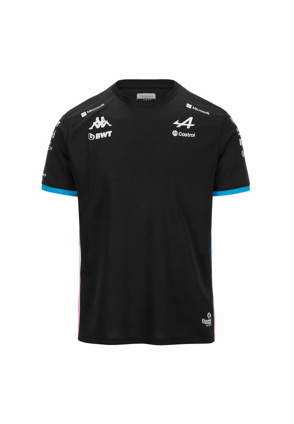 Kappa - Koszulka dla dzieci Alpine F1 Adolim 2024. Kolor: czerwony, różowy, wielokolorowy, czarny