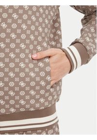 Guess Bluza V5YQ03 KB212 Brązowy Regular Fit. Kolor: brązowy. Materiał: syntetyk #4