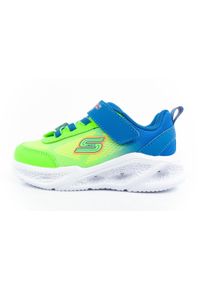 skechers - Buty sportowe dziecięce chłopięce Skechers S Lights LED. Kolor: zielony, niebieski, wielokolorowy. Model: Skechers Sport. Sport: turystyka piesza