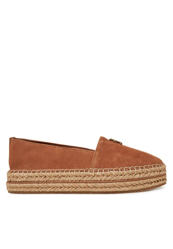 TOMMY HILFIGER - Espadryle Tommy Hilfiger. Kolor: brązowy. Obcas: na platformie