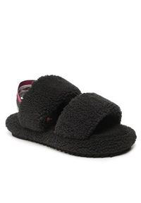 Tommy Jeans Kapcie Tj Winter Sandal 2D EN0EN02031 Czarny. Kolor: czarny. Materiał: materiał