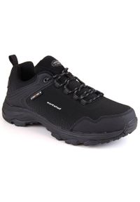 Buty sportowe trekkingowe młodzieżowe softshell czarne American Club. Kolor: czarny. Materiał: softshell #1