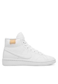 Nike Court Royale 2 Mid Sneakersy damskie. Okazja: na co dzień, do pracy, na spacer. Kolor: biały. Materiał: jeans, materiał, skóra. Szerokość cholewki: normalna. Sezon: lato. Model: Nike Court. Sport: turystyka piesza, tenis