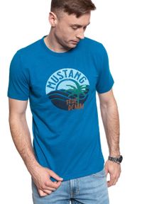 Mustang - MUSTANG T SHIRT Alex C Print 1009534 5320. Wzór: nadruk #7