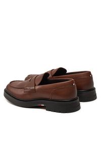 TOMMY HILFIGER - Tommy Hilfiger Loafersy Comfort Lwt Lth Loafer FM0FM05089 Brązowy. Kolor: brązowy. Materiał: skóra