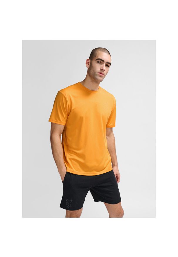 Jersey Hummel Active PL. Kolor: pomarańczowy. Materiał: jersey. Sport: fitness