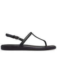 Crocs - Sandały damskie Miami Toe Loop Sandal. Kolor: czarny