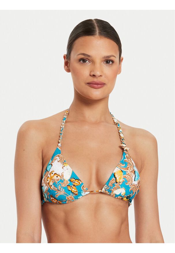 Guess Góra od bikini E4YJ06 MC04R Niebieski. Kolor: niebieski