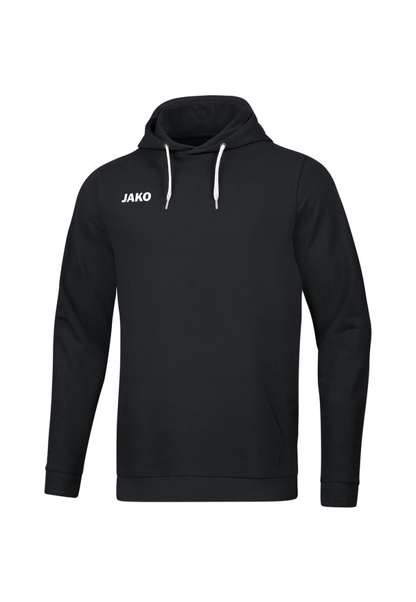 Bluza z kapturem Jako Base. Okazja: na co dzień. Typ kołnierza: kaptur. Kolor: czarny. Styl: casual, sportowy
