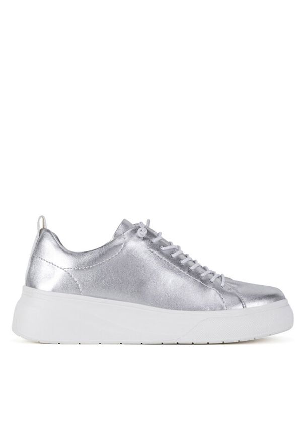 Rieker Revolution Lifestyle Półbuty W2301-90 Srebrny. Kolor: srebrny. Materiał: skóra
