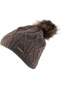 SENZA MARCA - Kapelusz Damski Areco Brown Uni - Styl i Komfort. Kolor: brązowy. Materiał: akryl, poliester, poliamid. Sezon: zima. Styl: elegancki