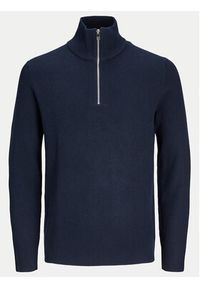 Jack & Jones - Jack&Jones Sweter Perfect 12257773 Granatowy Regular Fit. Kolor: niebieski. Materiał: bawełna #5