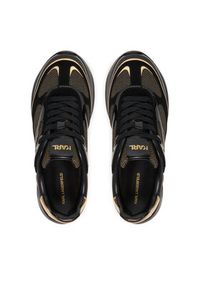 Karl Lagerfeld - KARL LAGERFELD Sneakersy Kontour Wedge KL68016 Czarny. Kolor: czarny. Materiał: skóra #2