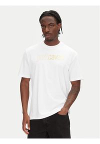 Just Cavalli T-Shirt 78OAHT16 Biały Regular Fit. Kolor: biały. Materiał: bawełna