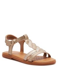 Geox Sandały J Sandal Karly Girl J4535H 0NFQD C2010 S Złoty. Kolor: złoty #2