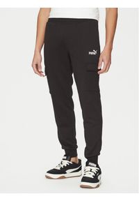 Puma Spodnie dresowe Ess No. 1 Logo Cargo 682661 Czarny Regular Fit. Kolor: czarny. Materiał: bawełna, syntetyk #1