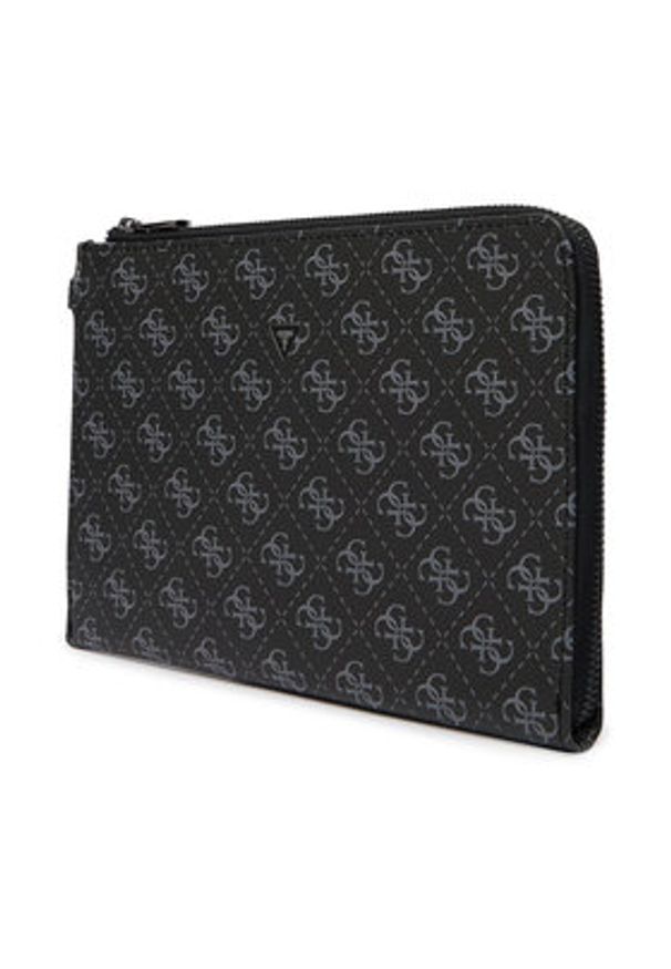 Guess Saszetka PMBALO P5235 Czarny. Kolor: czarny. Materiał: skóra