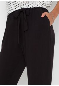 bonprix - Spodnie. Kolor: czarny. Materiał: materiał #2