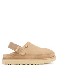 Ugg Klapki W Goldenstar Clog 1138252 Beżowy. Kolor: beżowy. Materiał: zamsz, skóra