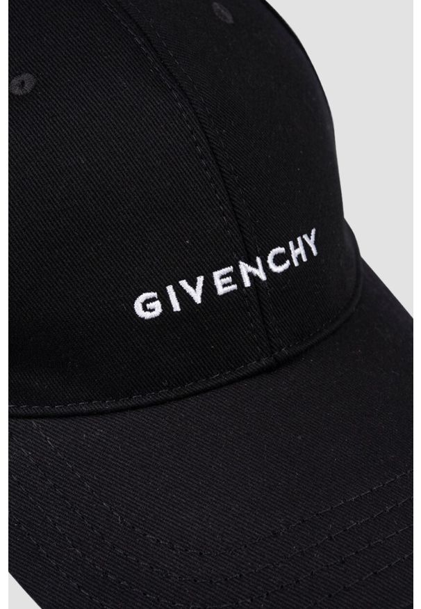 Givenchy - GIVENCHY Czarna czapka z daszkiem Curved. Kolor: czarny