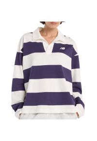 Koszulka damska New Balance WT53522BOY - granatowa. Kolor: niebieski. Materiał: bawełna, materiał. Długość rękawa: krótki rękaw. Długość: krótkie #1