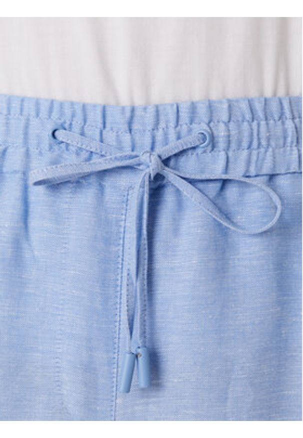 Tatuum Spodnie materiałowe Pulio 1 T2510.143 Błękitny Wide Leg. Kolor: niebieski. Materiał: len, wiskoza