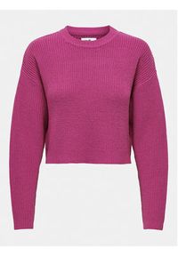 only - ONLY Sweter Malavi 15284453 Różowy Regular Fit. Kolor: różowy. Materiał: syntetyk #7