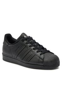 Adidas - adidas Sneakersy Superstar J FU7713 Czarny. Kolor: czarny. Materiał: skóra. Model: Adidas Superstar