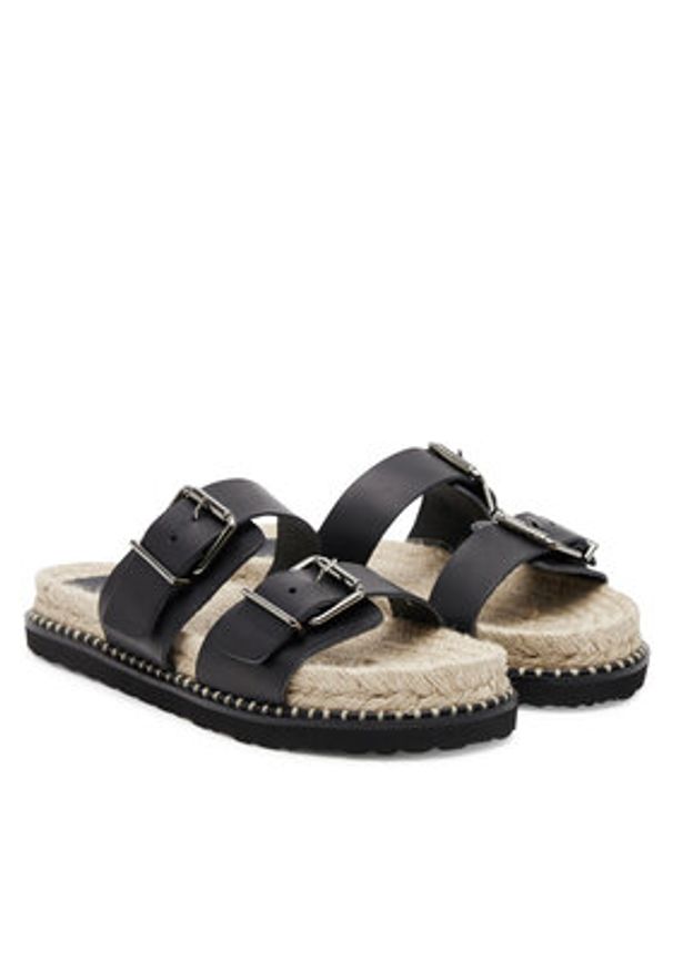 Castañer Espadryle Ter/261 025673 Czarny. Kolor: czarny. Materiał: skóra