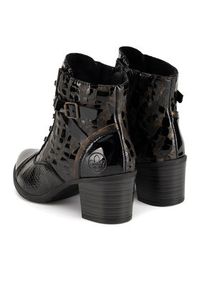 Rieker Trzewiki Y2032-00 Czarny. Kolor: czarny. Materiał: skóra #5