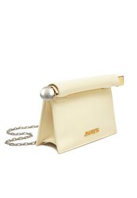 JACQUEMUS Torebka La Petite Pochette Rond C 241BA392-3171 Écru. Materiał: skórzane #4