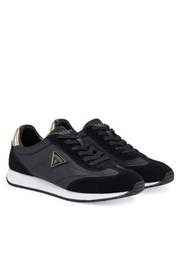 Guess Sneakersy FLJJOG SUE12 Czarny. Kolor: czarny. Materiał: skóra