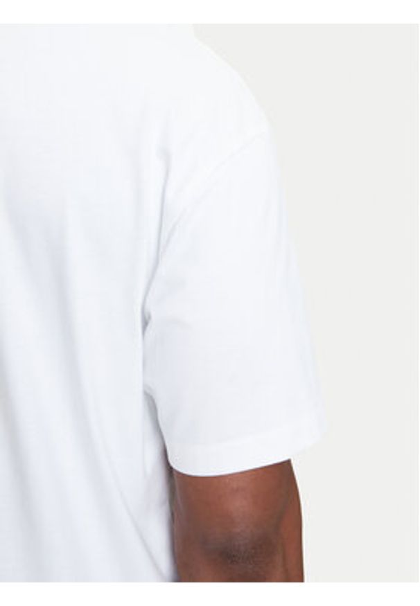 Calvin Klein Jeans T-Shirt Hero Monologo LV04RB295G Biały Relaxed Fit. Kolor: biały. Materiał: bawełna