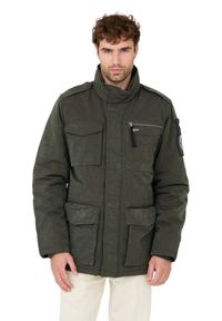 Aeronautica Militare - AERONAUTICA MILITARE Zielona męska kurtka. Kolor: zielony #4