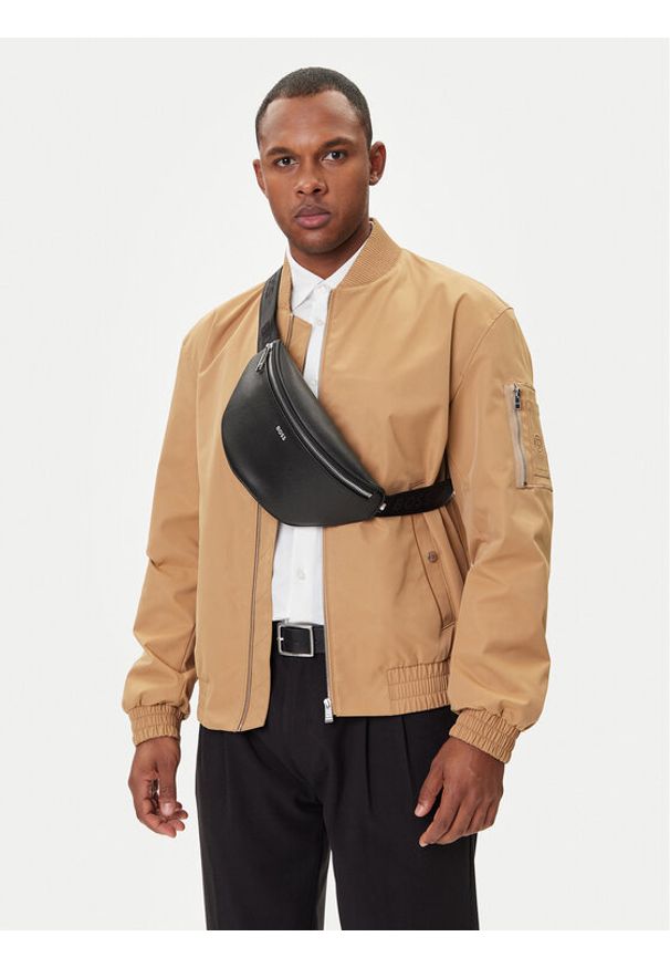 BOSS Nerka Zair 50485597 Czarny. Kolor: czarny. Materiał: skóra