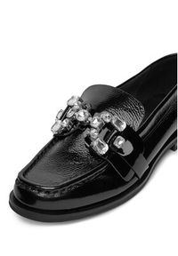 Eva Minge Loafersy AMARYLLIS-V1792B-315 Czarny. Kolor: czarny. Materiał: lakier, skóra