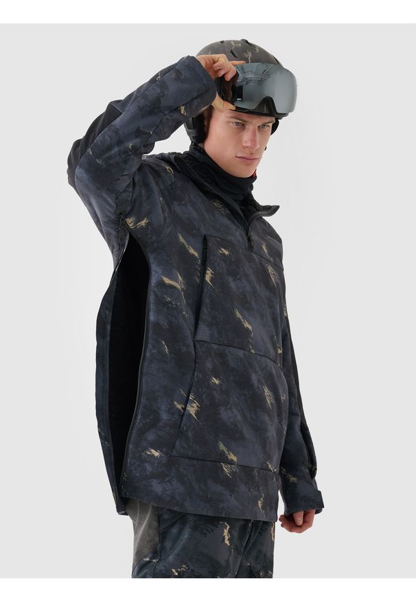 4f - 4F Kurtka snowboardowa membrana 8000 męska - multikolor XXL. Typ kołnierza: kaptur. Kolor: wielokolorowy. Materiał: dzianina, materiał, tkanina. Długość: długie. Sezon: zima. Styl: klasyczny